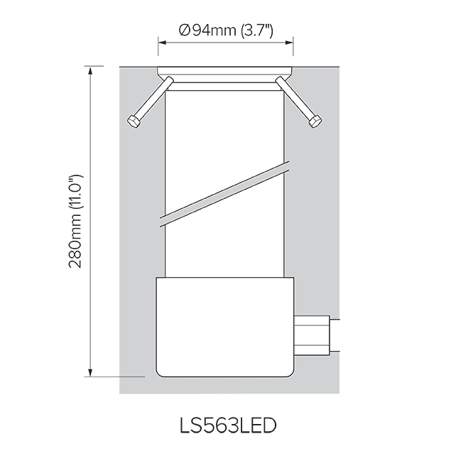 1/2" NPT adapter for LS563LED.
